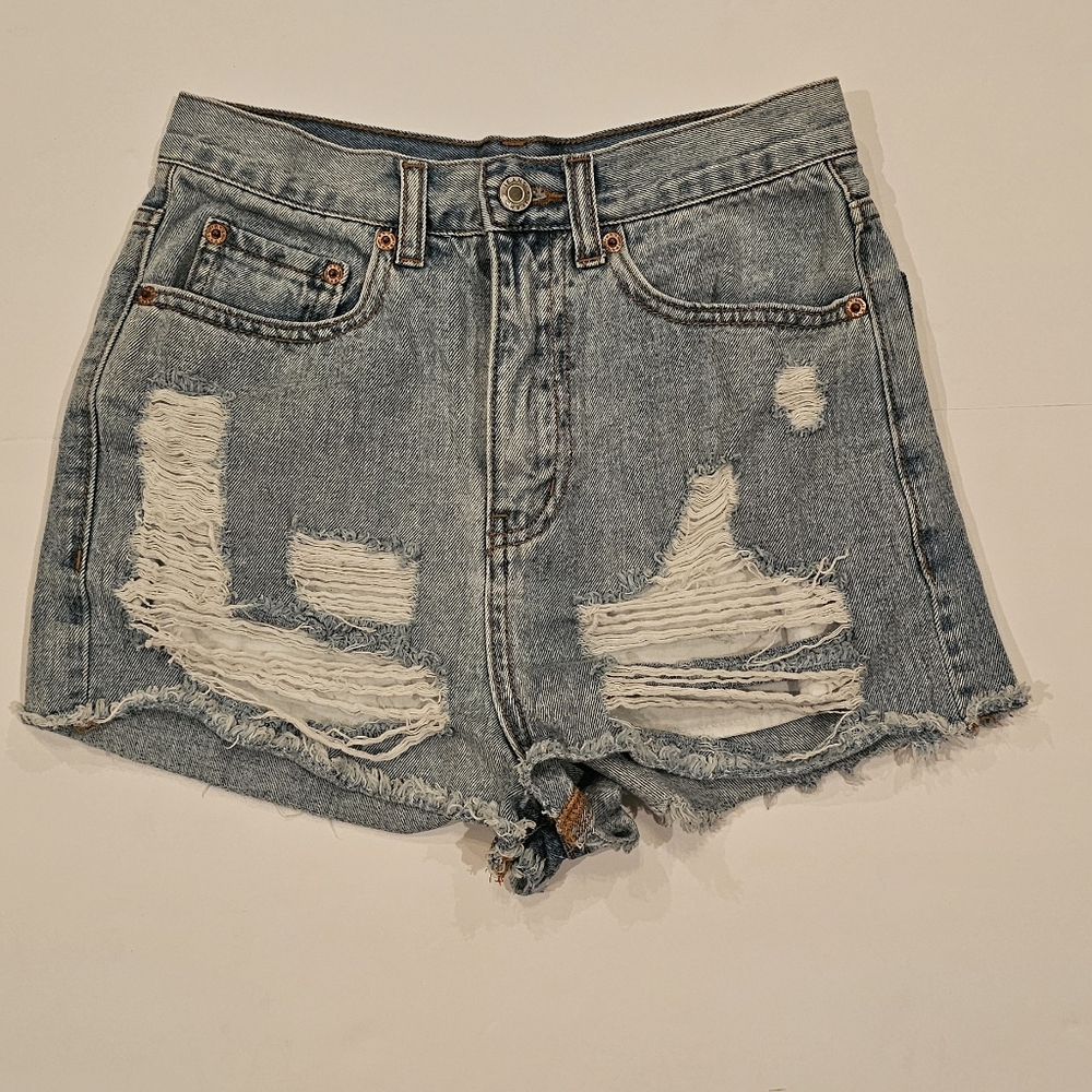 Caffeine Distressed Denim Shorts size Small
